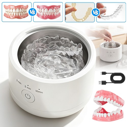 Sonic retainer cleaner aligner - cleaner,