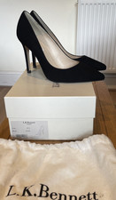 LK Bennett Fern Black Suede