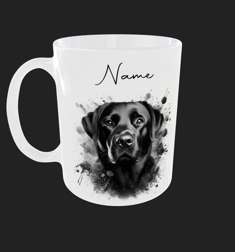 Personalised black labrador - personalised,
