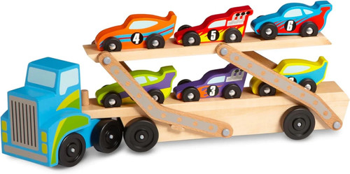 Mega race car carrier wooden - mega,