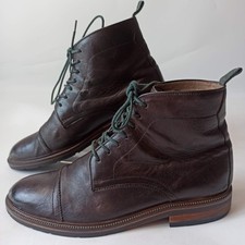 Oliver Sweeney Men's Calf Leather Derby Boots "Boxgrove" - Brown - Size 9 UK