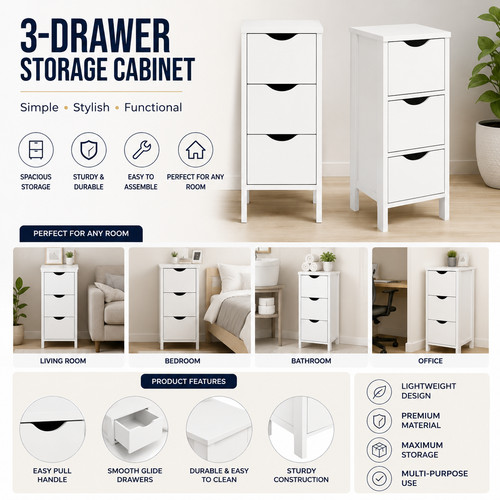 Slim drawer bathroom cabinet - 3,