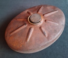 Antique Hot Water Bed Warmer In Vintage Red Copper From The 1940s