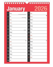 2026 A4 Month To View Wall