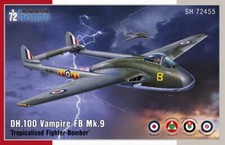 Special Hobby 72455 1:72nd scale DH.100 Vampire FB Mk.9 'Tropicalised Fighter