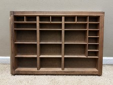 Vtg Wood Printers Drawer