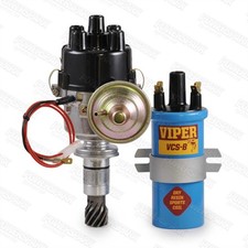 Lotus Twin Cam Electronic Distributor Top Entry Cap Viper Blue Coil Kent Engine