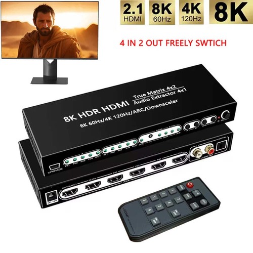 Hdmi2 hdr hdmi matrix - hdmi2.1, 4x2