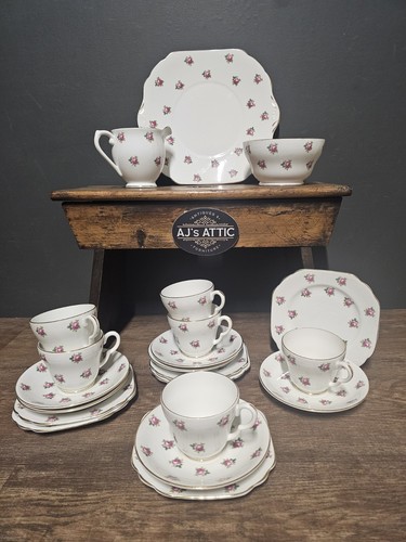 Vintage stanley rosebud teaset - stanley,