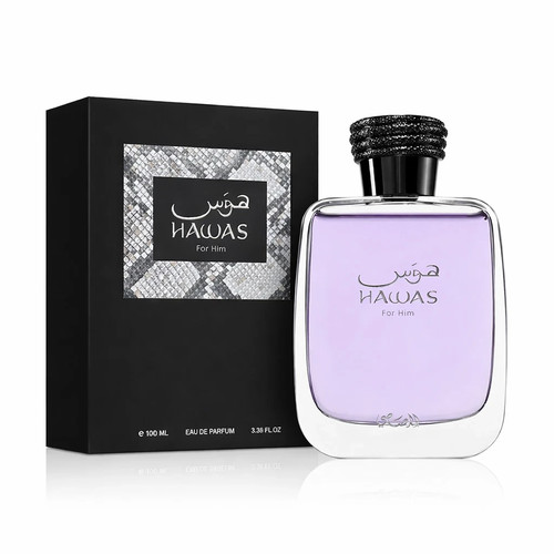 Hawas for him eau - for, by
