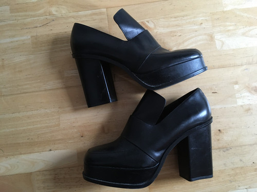 Black real leather zara - zara, woman