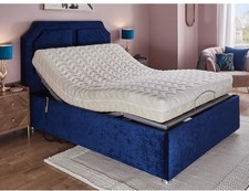 Madison Electric Adjustable Bed Velvet + Memory Foam Mattress & assembly double