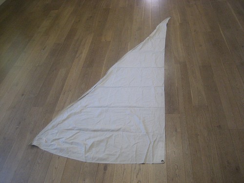Small vintage dinghy jib