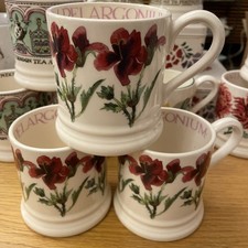 New Emma Bridgewater ‘Pelargonium’ Flowers Half Pint Mug (Made In UK)