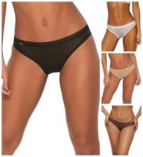 Gossard Glossies Brief 6273 Womens Seamless Sheer Knickers Briefs Lingerie