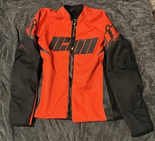 ICON Hooligan Jacket Large With Removable Impact Protector Adjustable Waist
