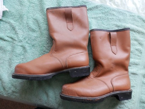 Rigger boots lined tan size - lined,