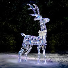 4ft Christmas LED Reindeer Decoration Light Up Stag Ornament Outdoor XLarge 1.1M