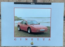 GINETTA G32 SALES BROCHURE/