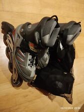 RTX 750 Inline Roller Skates(Size UK 7/EU 40) with Full Protection Kit
