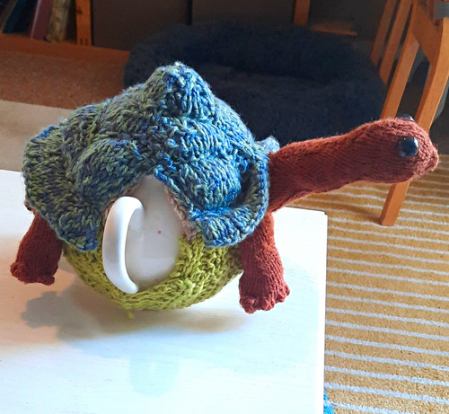 Handmade wool knitted tea cosy - wool,