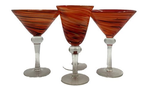 Vintage large handblown - vintage, red