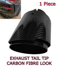 For NISSAN GTR R35 STEEL EXHAUST MUFFLER TAIL TIP CARBON EFFECT RACE SPORT x1