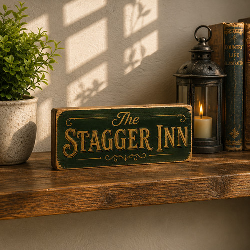 Stagger inn sign vintage style - stagger,