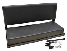 Land Rover Series & Defender 2 Man Folding Rear Bench Seat - Black Vinyl