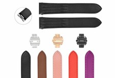 19-20MM LEATHER STRAP FOR CARTIER ROADSTER QUICK RELEASE ( SMOOTH WITH BUMPS )