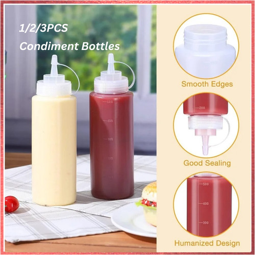 Plastic clear squeeze sauce - squeeze,