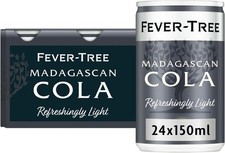 Fever-Tree Light Madagascan Cola 24x150ml Cans Low Calorie Premium Mixer