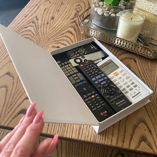 Fake book remote control - book,