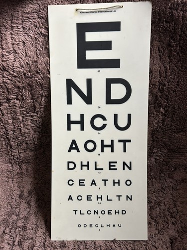 Vintage opticians eye test - opticians,