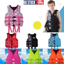 Kids Boys Girls Adults Life Jacket Swimming Floating Zip Vest Buoyancy AidJacket