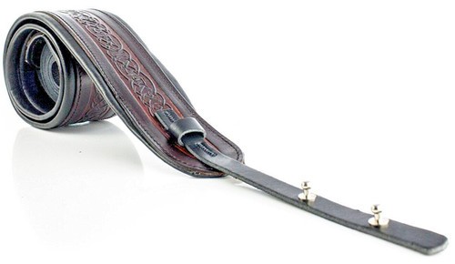 Embossed celtic brown leather - celtic,