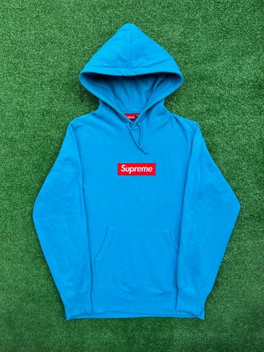 Supreme teal box - teal, logo