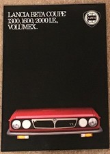 LANCIA BETA COUPE RANGE Car Sales Brochure c1983 #88799338 FRENCH TEXT
