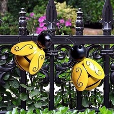 4Pcs 3D Metal Bumble Bee