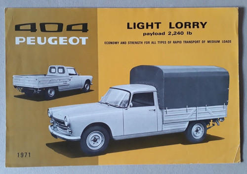 Peugeot 404 light lorry - peugeot,