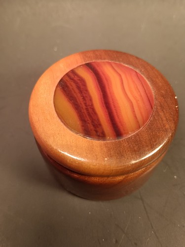 Brazilian agate inlay mahogany - inlay,