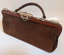 Vintage Leather Gladstone Bag