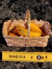 an old basket of fruit/bananas
