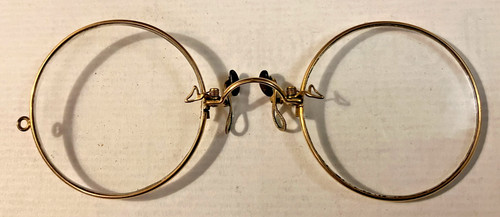Giltmetal pince nez - pince,