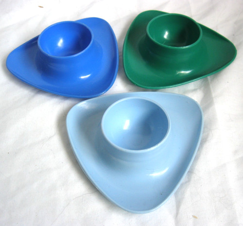 Vintage plastic egg cups - 3, x