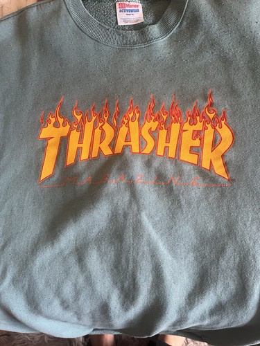 Thrasher magazine flame logo - thrasher,