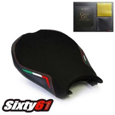 Ducati 848 1098 1198 Seat Cover with Gel 2008-2013 Luimoto Front Suede Carbon