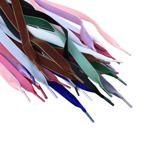 Velvet shoelaces ribbon shoe - shoelaces,