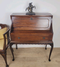 Vintage Ladies Writing Desk Pigeon Holes Storage Handles Delivery Available