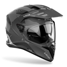 Airoh Bandit 2 in 1 Adventure Motorcycle Motorbike Helmet - Dark Grey Gloss ECE